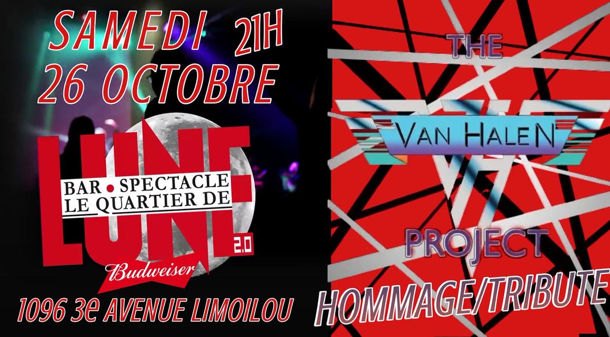 Hommage \u00e0 Van Halen Project au bar Spectacle le Quartier de Lune \u00e0 Qu\u00e9bec Limoilou