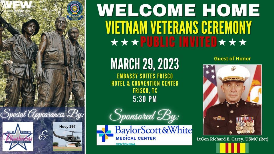 Welcome Home Vietnam Veterans Ceremony