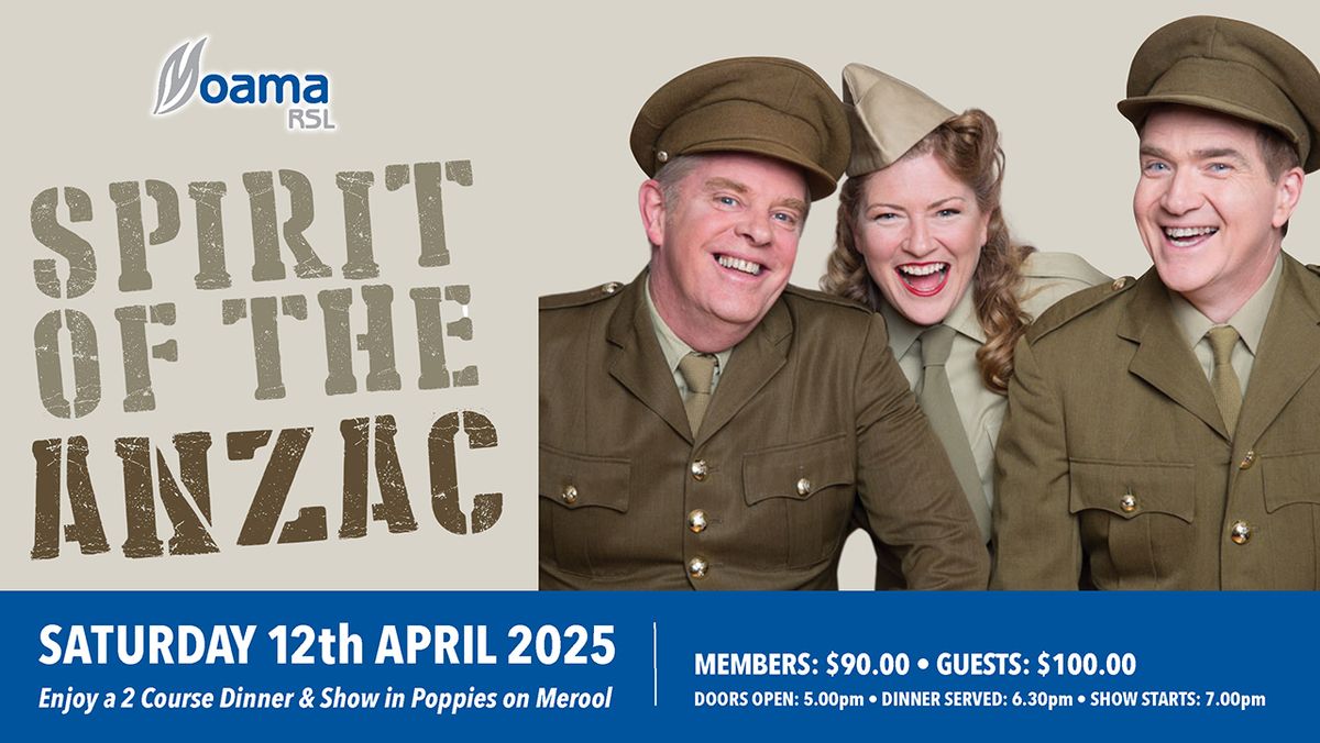 Spirit of The ANZAC - Dinner & Show