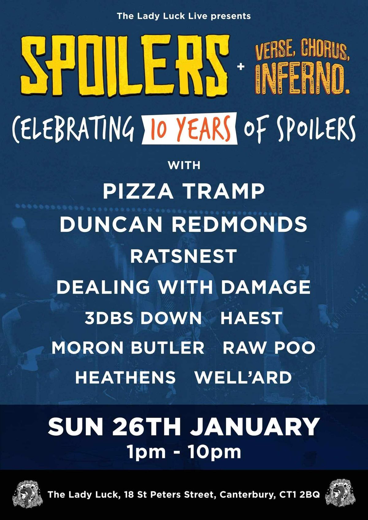 10 Years of Spoilers: Punk Alldayer at Lady Luck - 12 bands