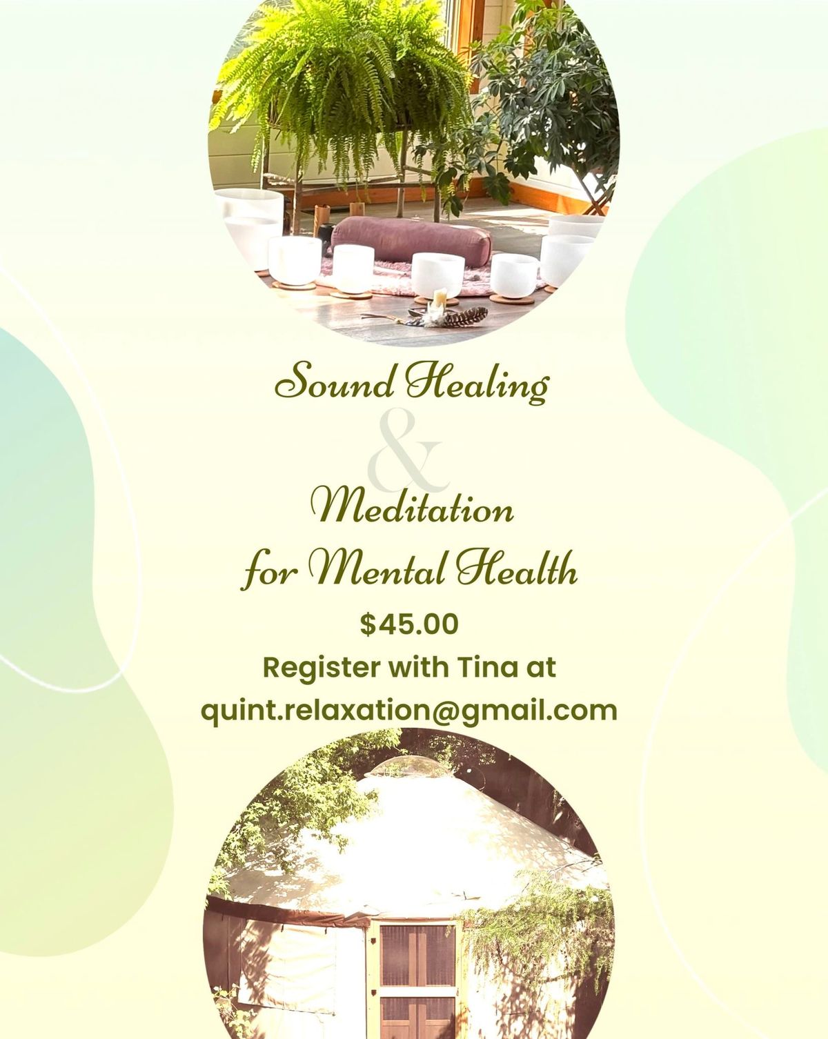 Sound healing and Meditation to Support Mental Health Month 