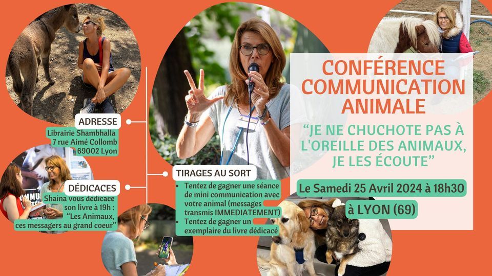 Conf\u00e9rence sur la Communication Animale \u00e0 Lyon (69)