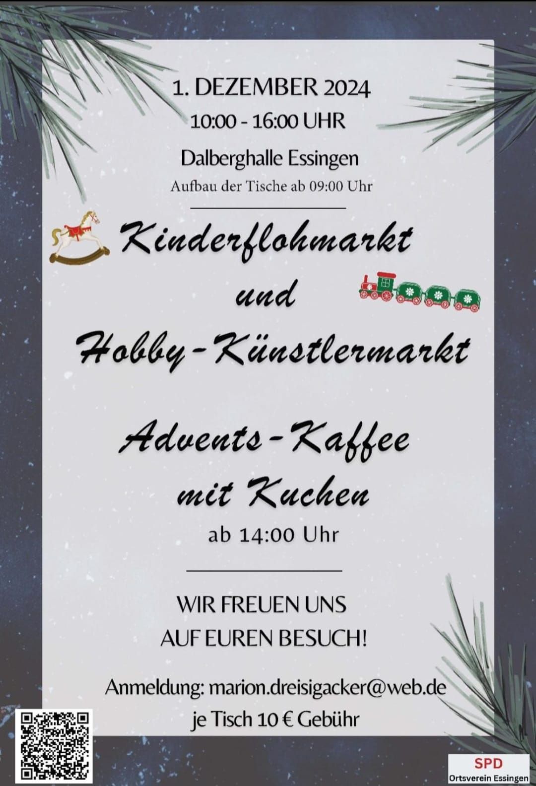 Kinderflohmarkt und Verkauf von Hobby K\u00fcnstler Artikel 