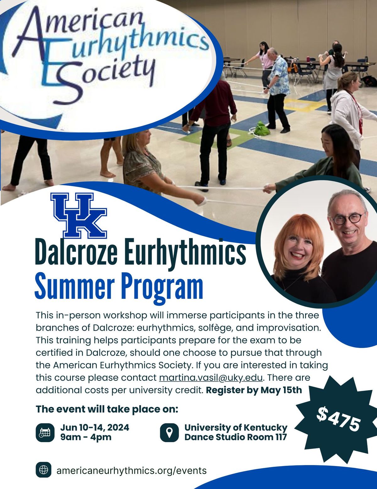 Summer Training Program \u2013 Dalcroze Eurhythmics \u2013 Kentucky