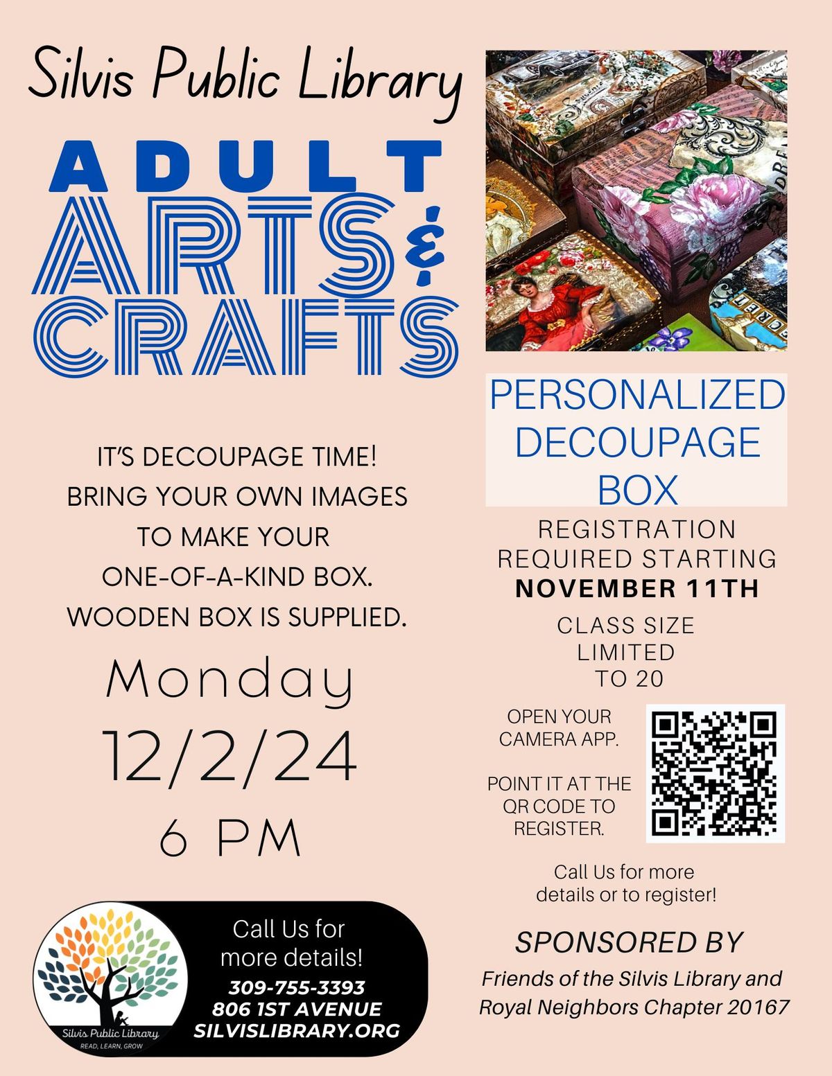 \ud83d\udce2Adult Arts & Crafts: Personalized Decoupage Box