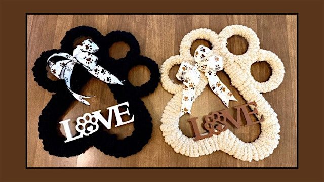 Make an Adorable Paw Shaped Wreath at P.F. Chang's\/Summit Mall
