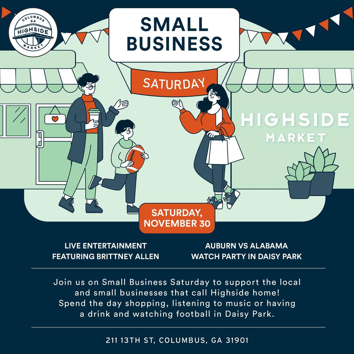 Small Business Saturday & Iron Bowl Watch Party 