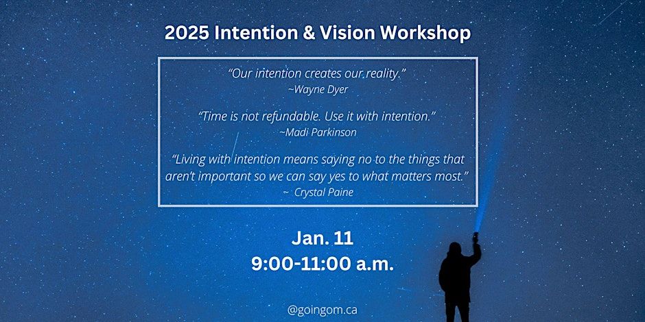 2025 Intention and Vision Workshop