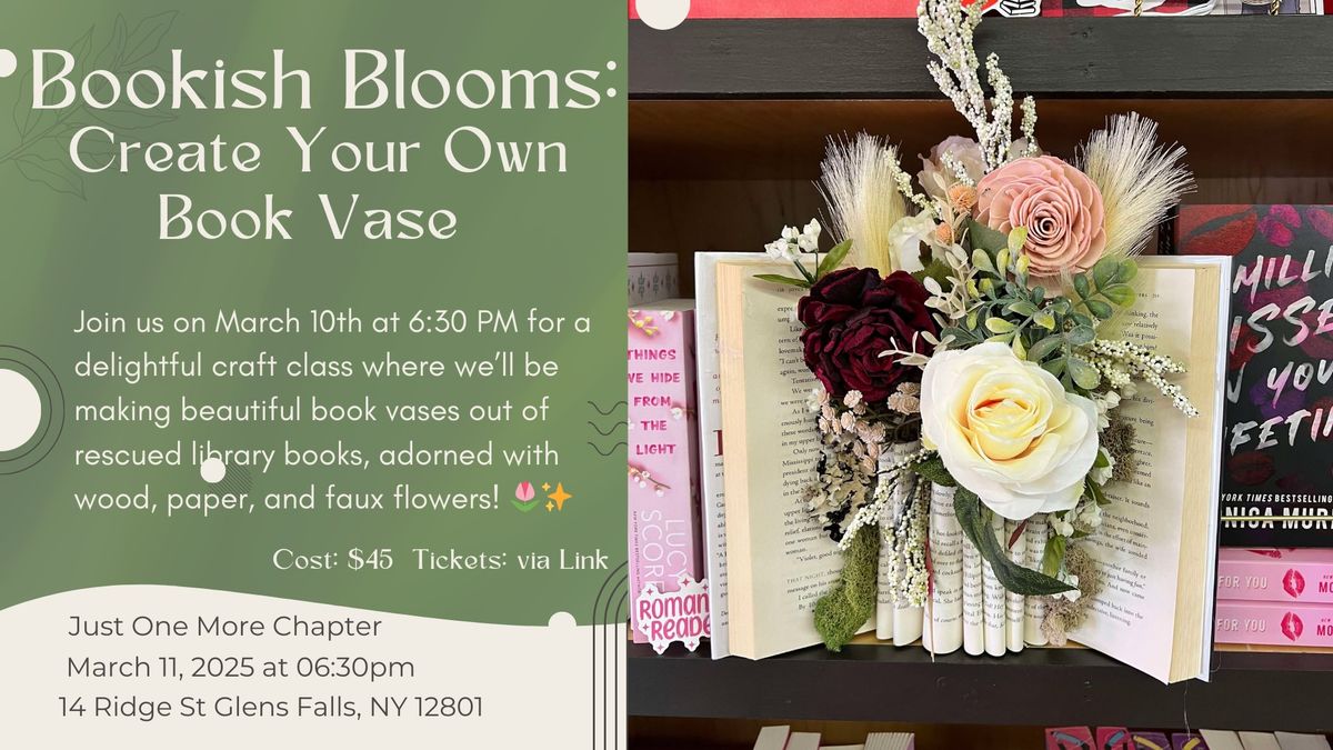 Bookish Blooms: Create Your Own Book Vase