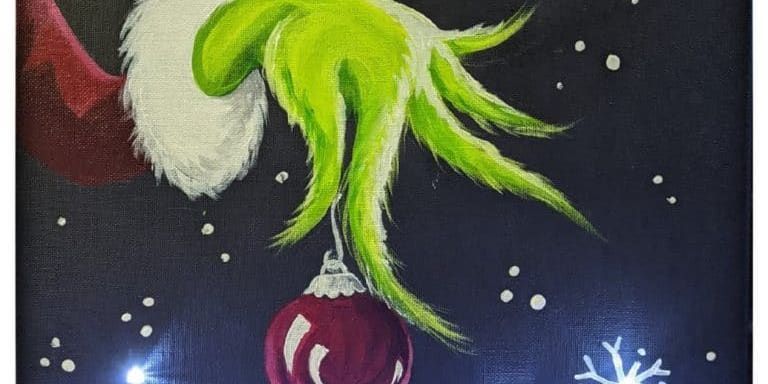 Grinch (With LED Lights) - Painting Class