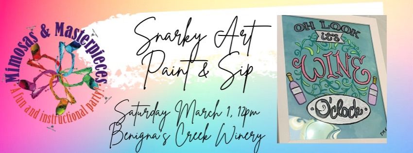 Snarky Art Paint & Sip