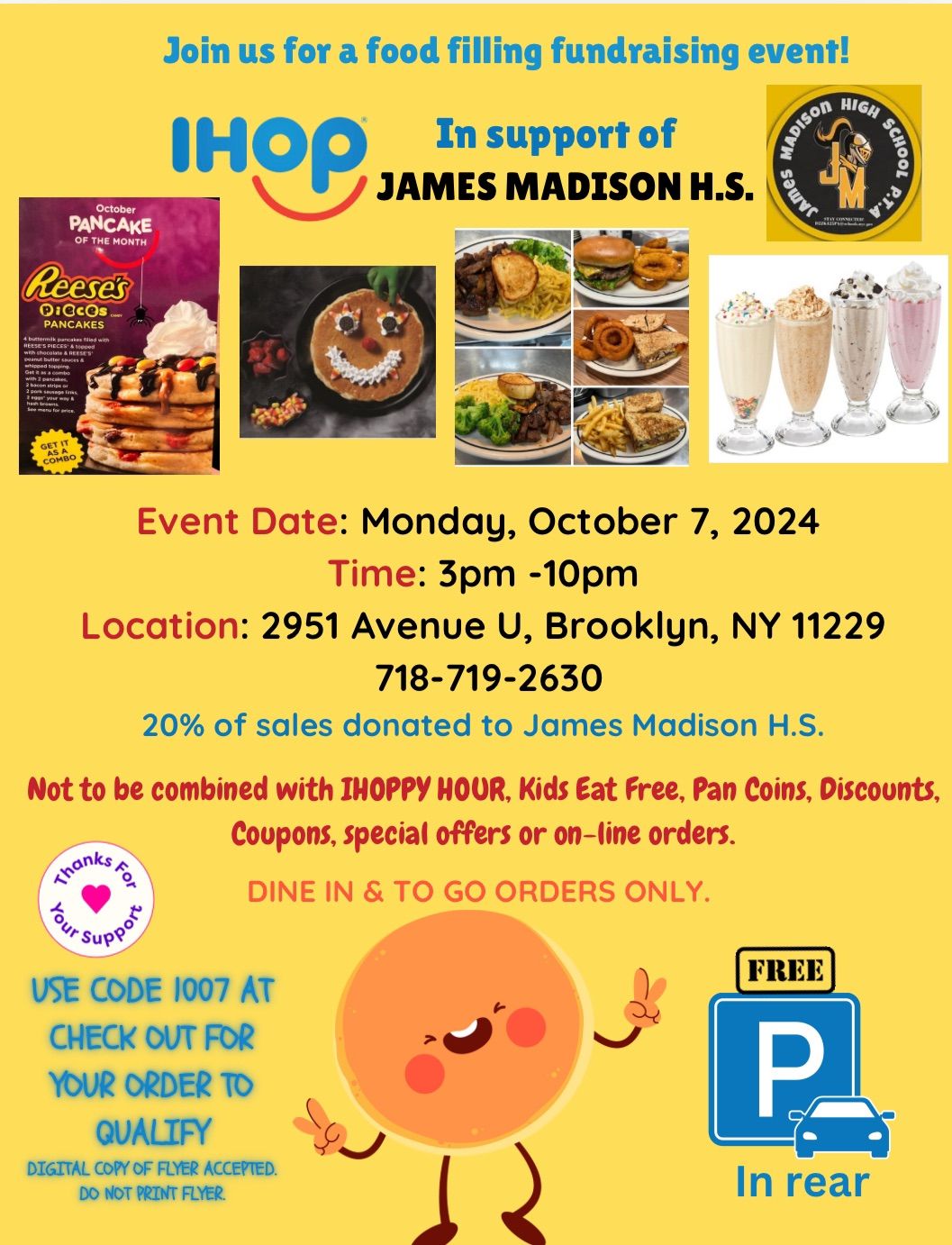 James Madison HS Fundraiser 