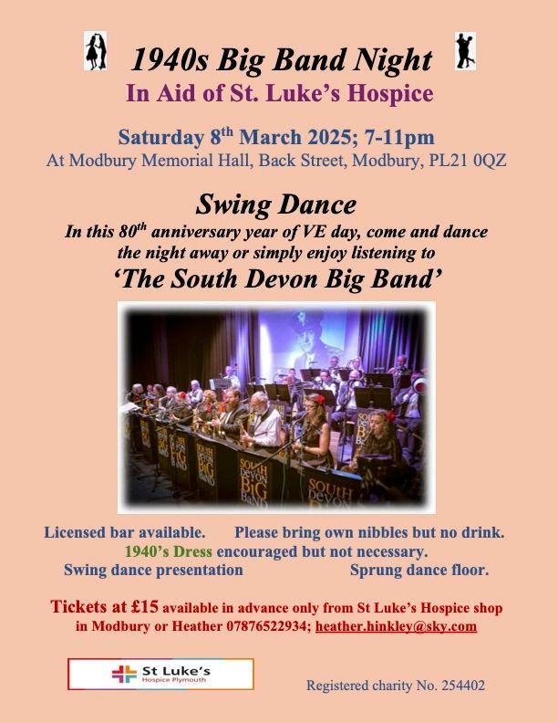 1940s Band Night with South Devon Big Band