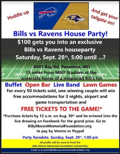 Bills vs Ravens House Party