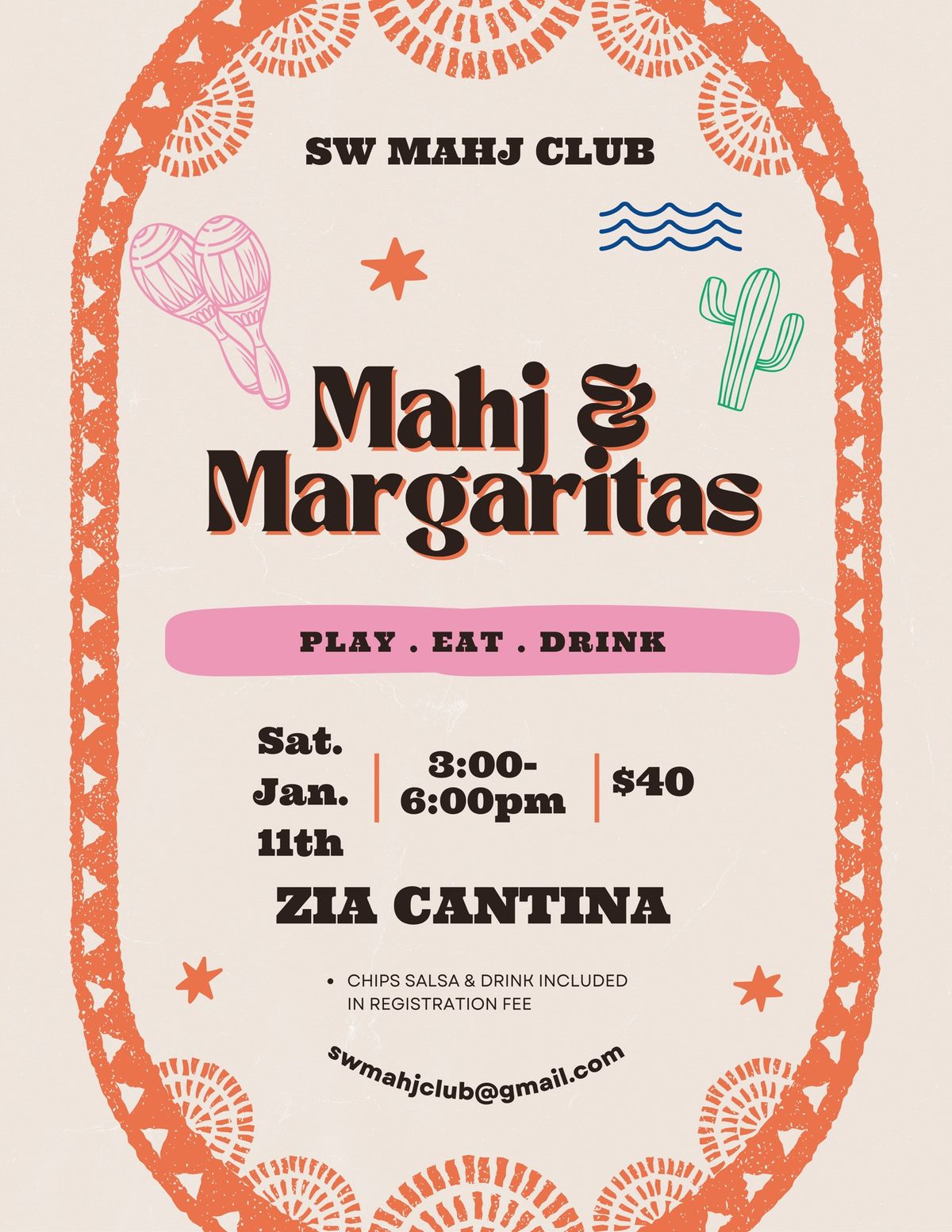 Mahj & Margaritas Open Play