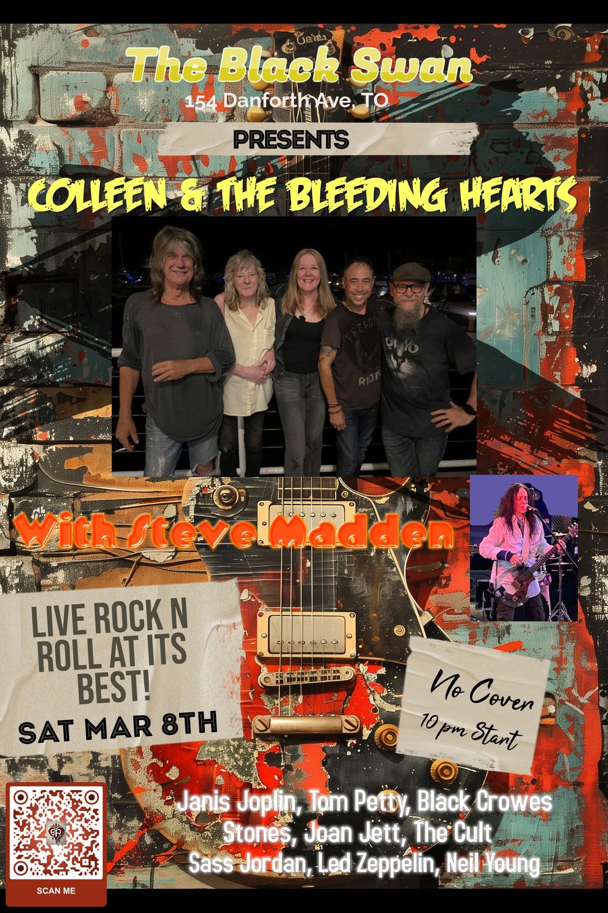 Colleen & The Bleeding Hearts & Steve Madden rock the Black Swan!!