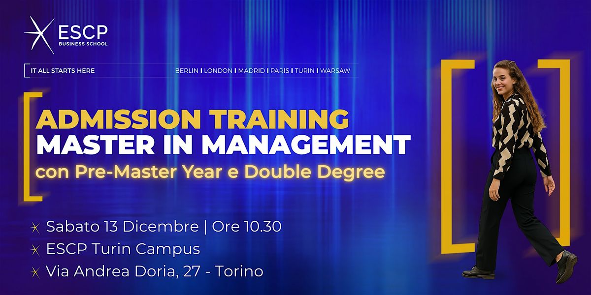 Admission Training - ESCP Turin Campus