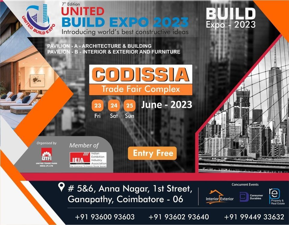 United Build Expo 2023 (Codissia Trade Fair Complex - Coimbatore 