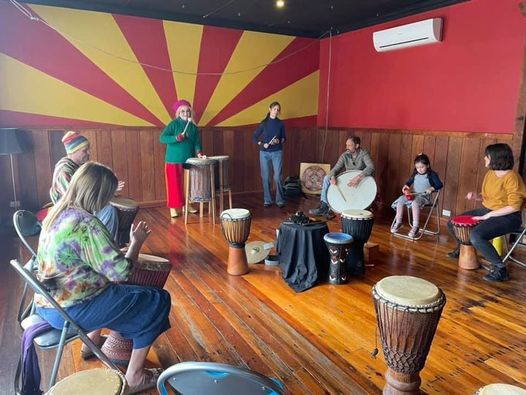 DRUM CIRCLE at Earthie Yoga Studio Mayfield