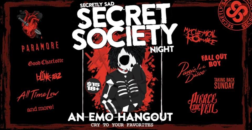 Secret Emo Secret Society Night: An Emo Hangout at Red Flag, Red Flag, St. Louis ...
