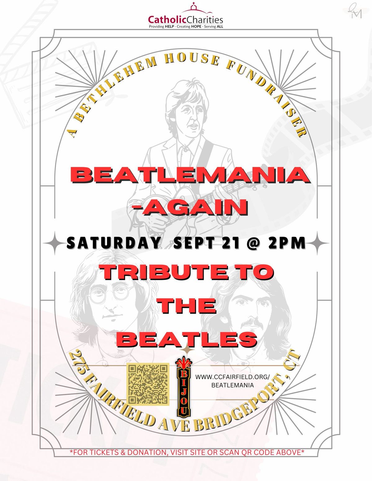 A Bethlehem House Fundraiser: Beatlemania-Again Tribute to the Beatles