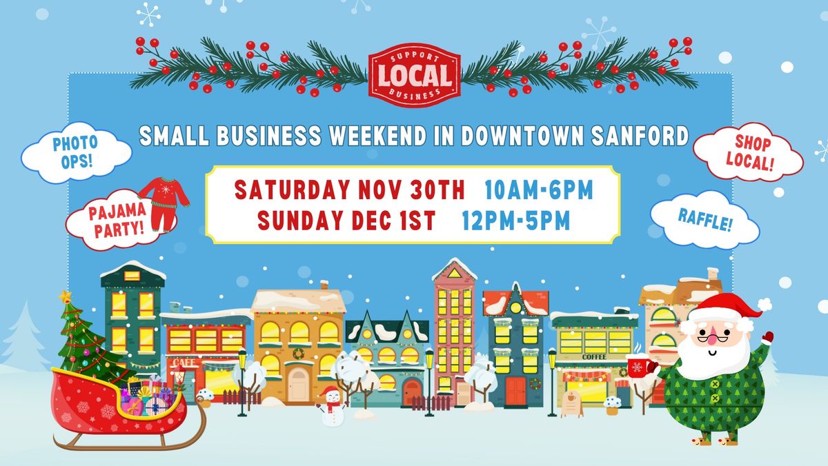 Shop Small Business Weekend in Downtown Sanford