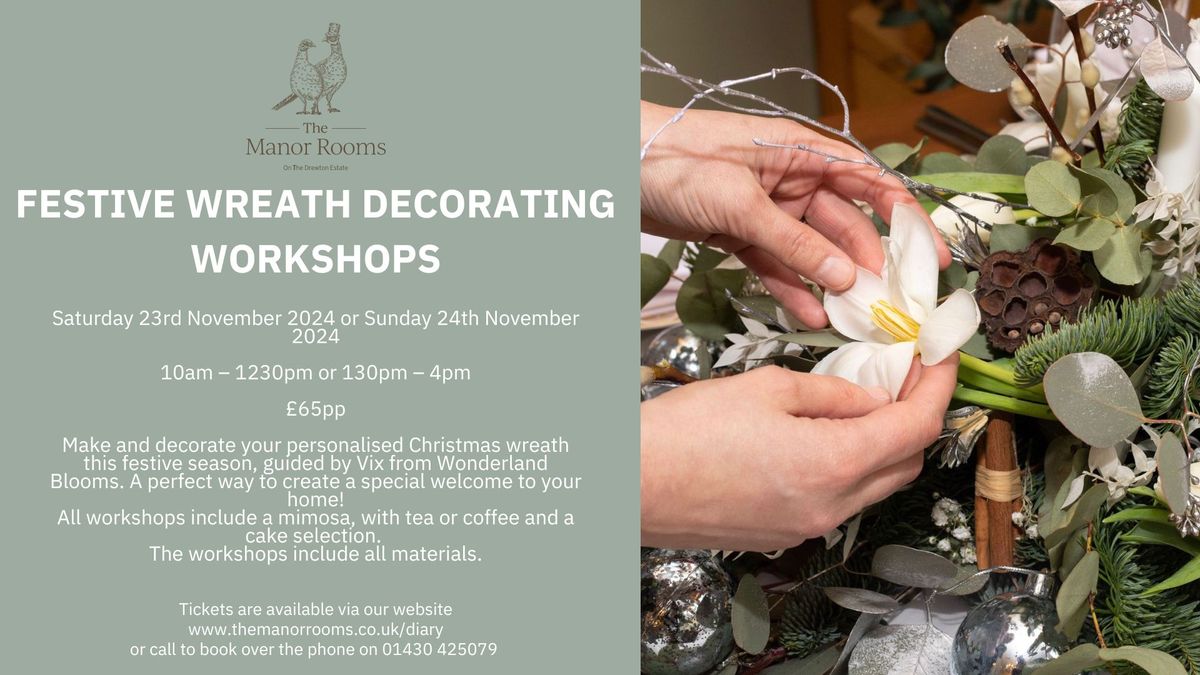 Festive Wreath Decorating Workshops