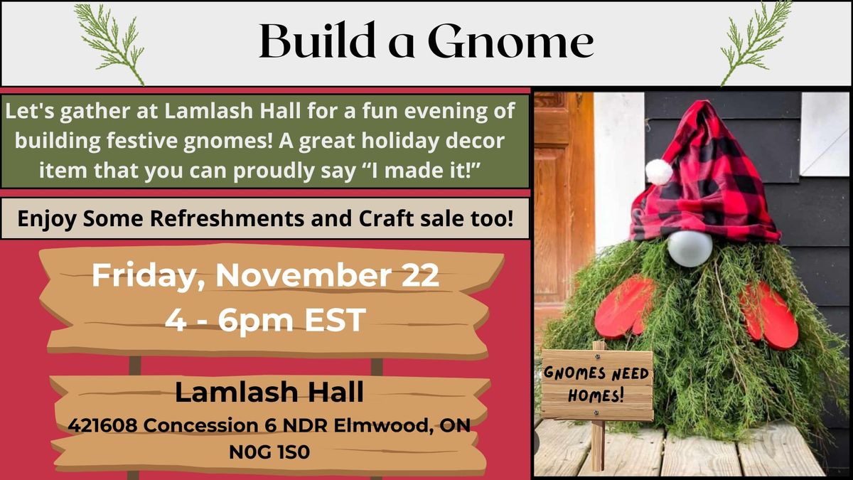 Gnomes need homes gnome building workshop 