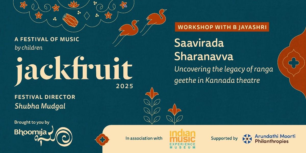 Bhoomija: Ranga Geethe Workshop - B Jayashree