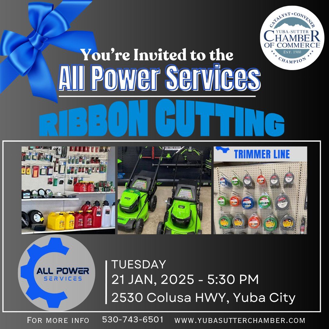 Ribbon Cutting for All Power Services! 