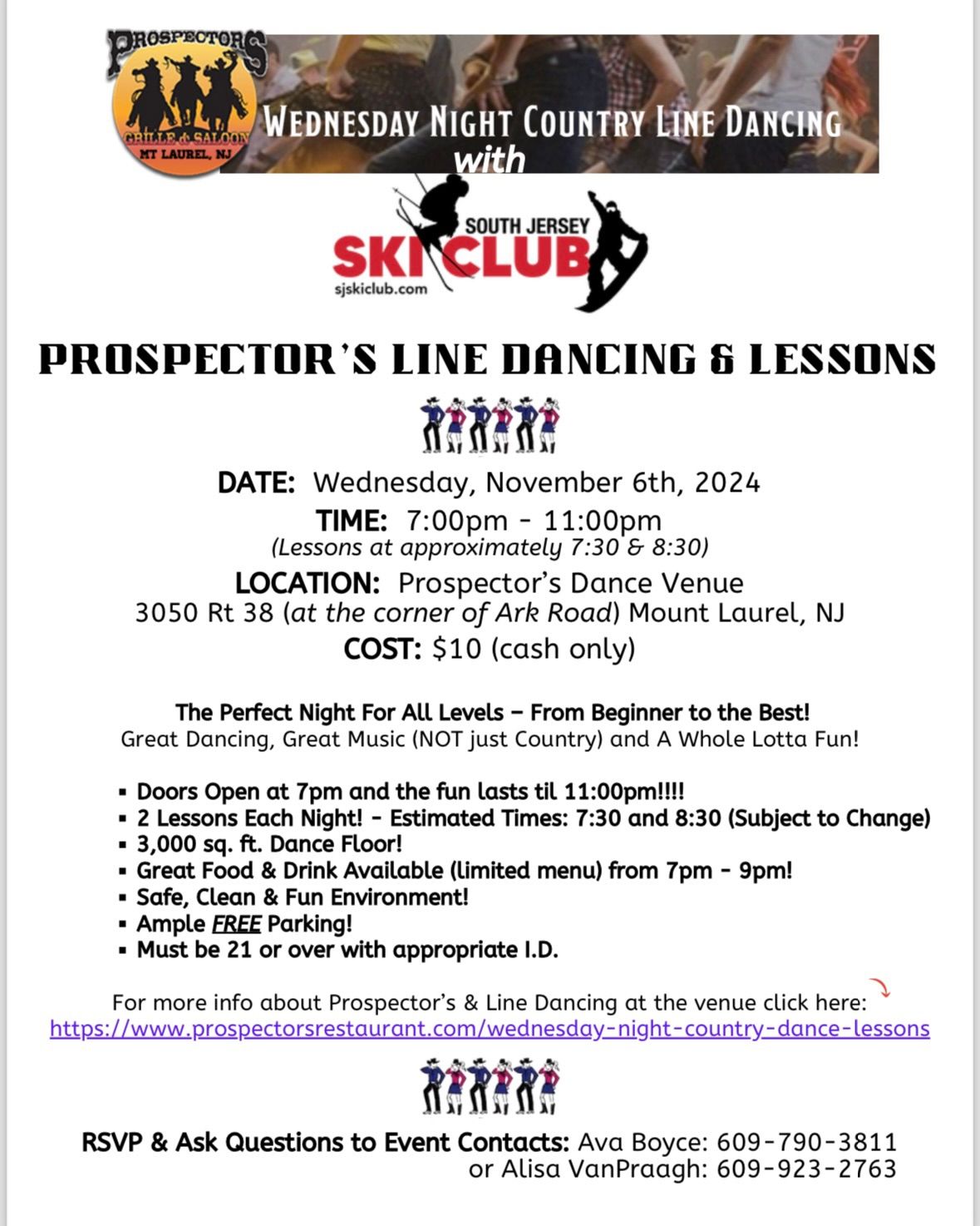 PROSPECTOR\u2019S LINE DANCING & LESSONS 