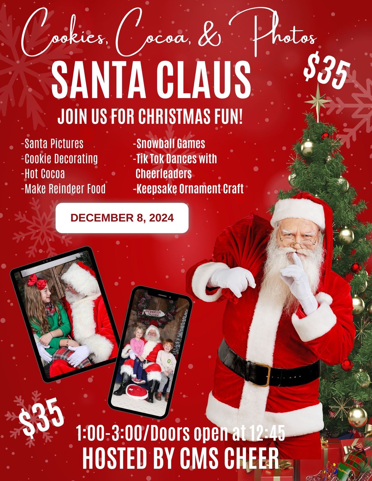 Cookies, Cocoa, and Photos with Santa