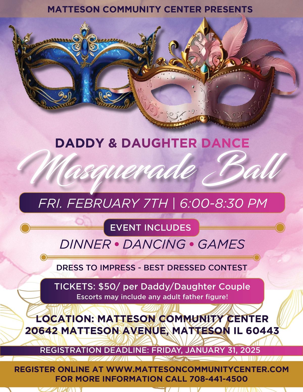 Daddy & Daughter Dance, "Masquerade Ball"