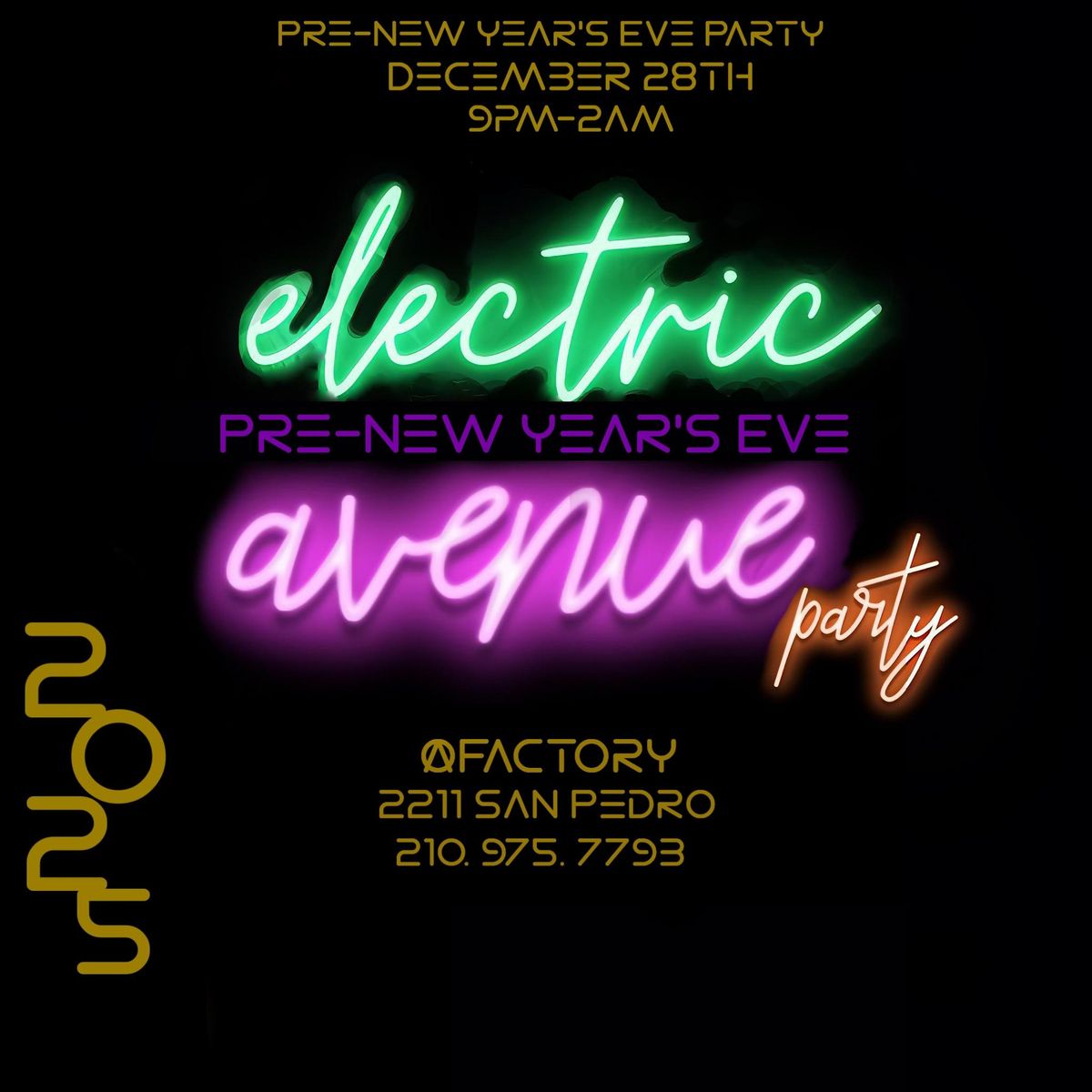 Electric Avenue Pre-NYE Party