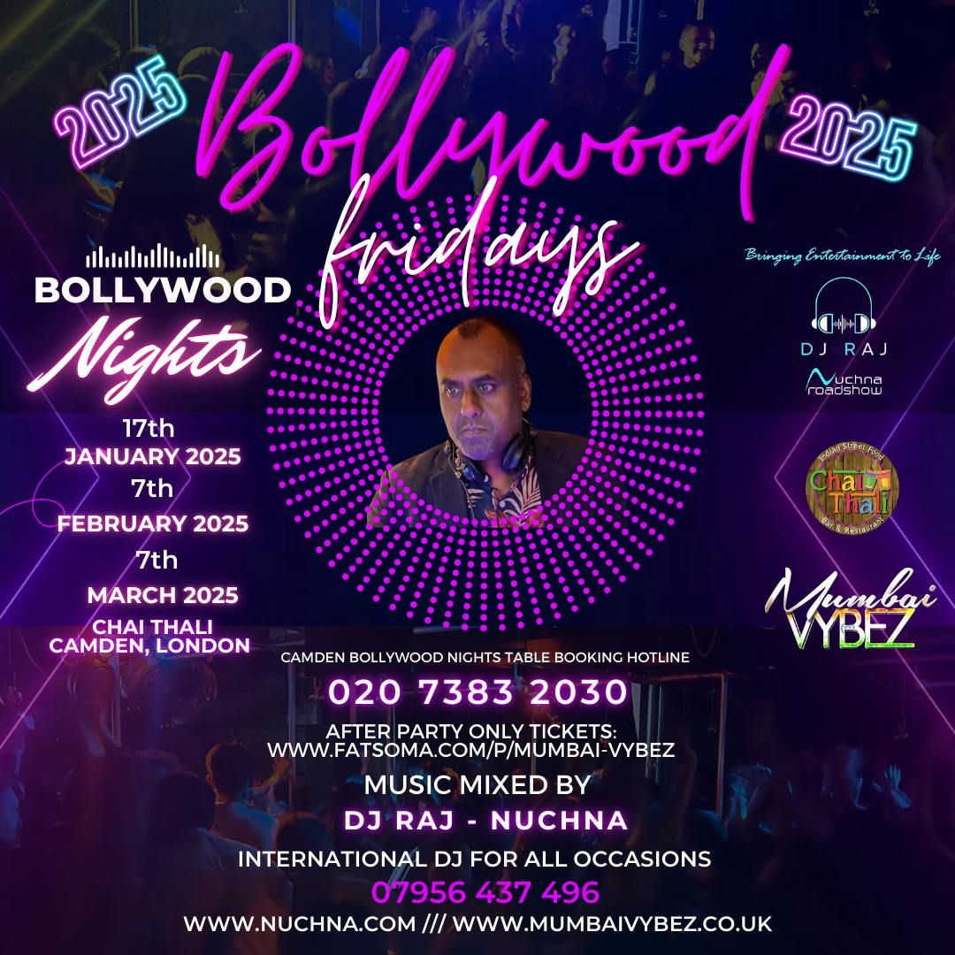 Bollywood Night - Friday 17th January 2025 - Chai Thali - Camden, London