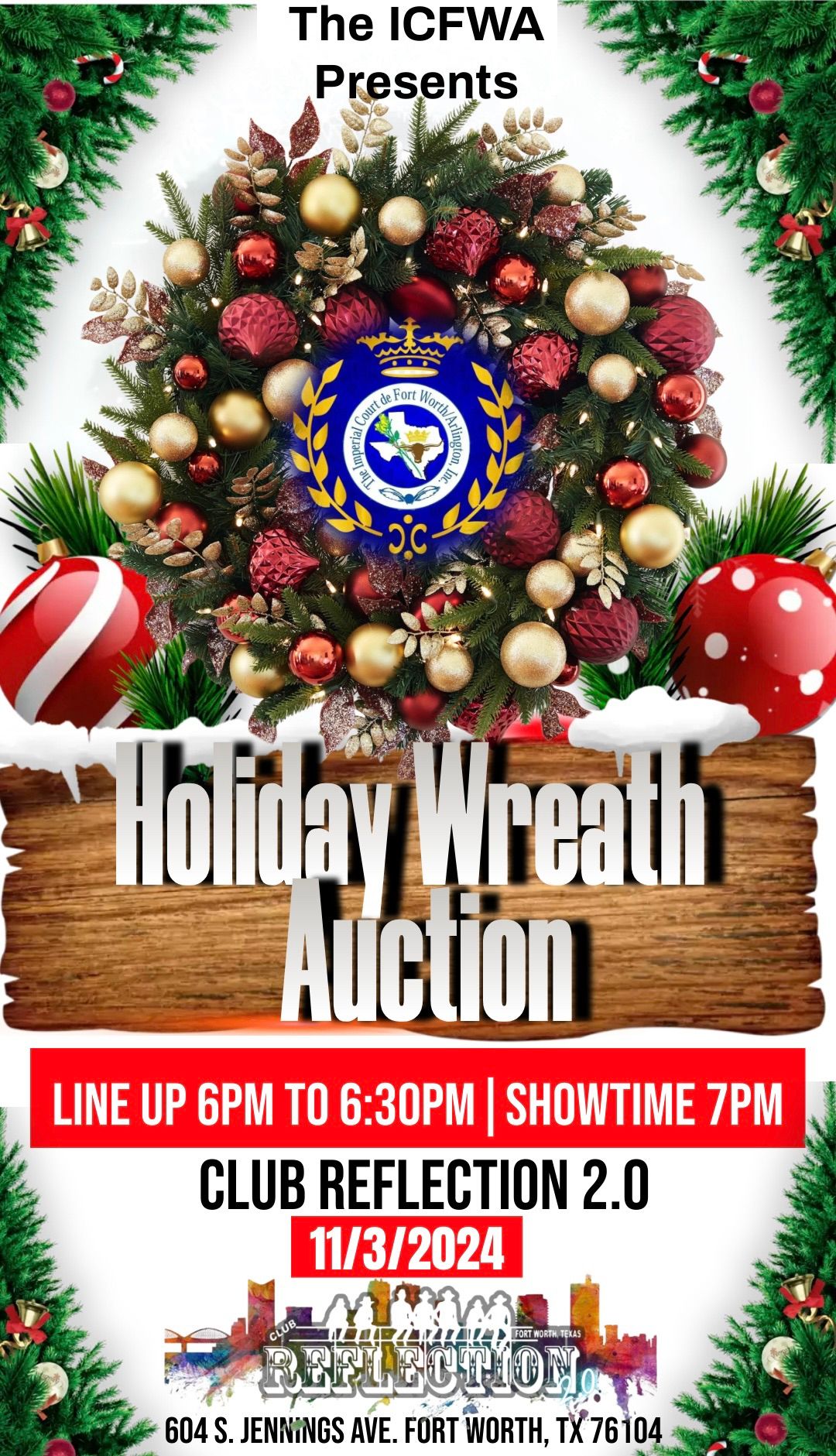 ICFWA Holiday Wreath Auction and Show