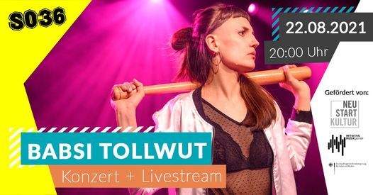 Konzert + Livestream: BABSI TOLLWUT