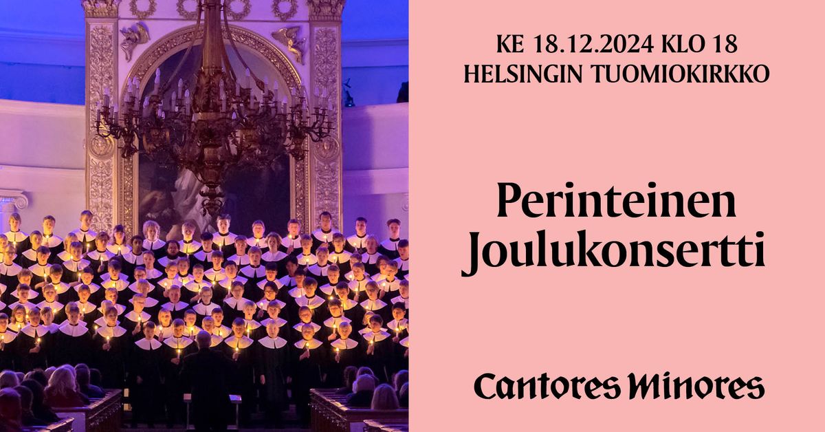 Cantores Minores - PERINTEINEN JOULUKONSERTTI 1\/4