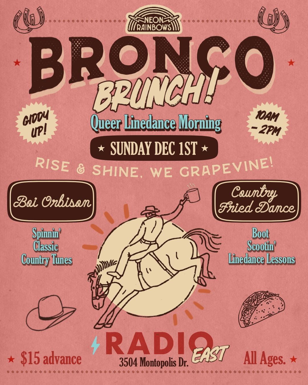 BRONCO BRUNCH! Queer Linedance Morning at Radio\/East