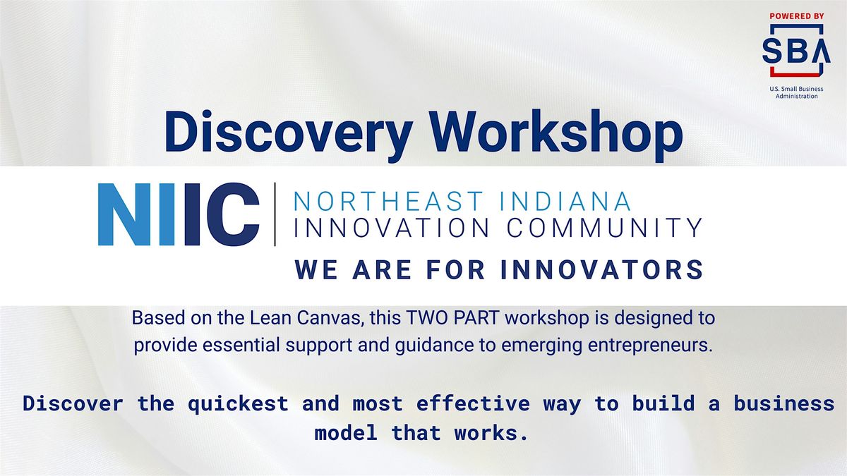 6.9.2026 & 6.````11.2026 Discovery Workshop Two-Part Series