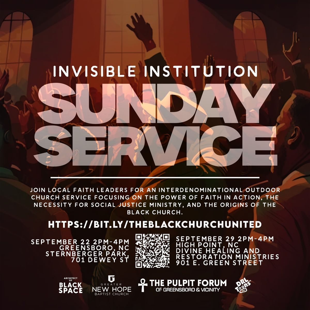 Invisible Institution: Sunday Service (interdenominational outdoor service)