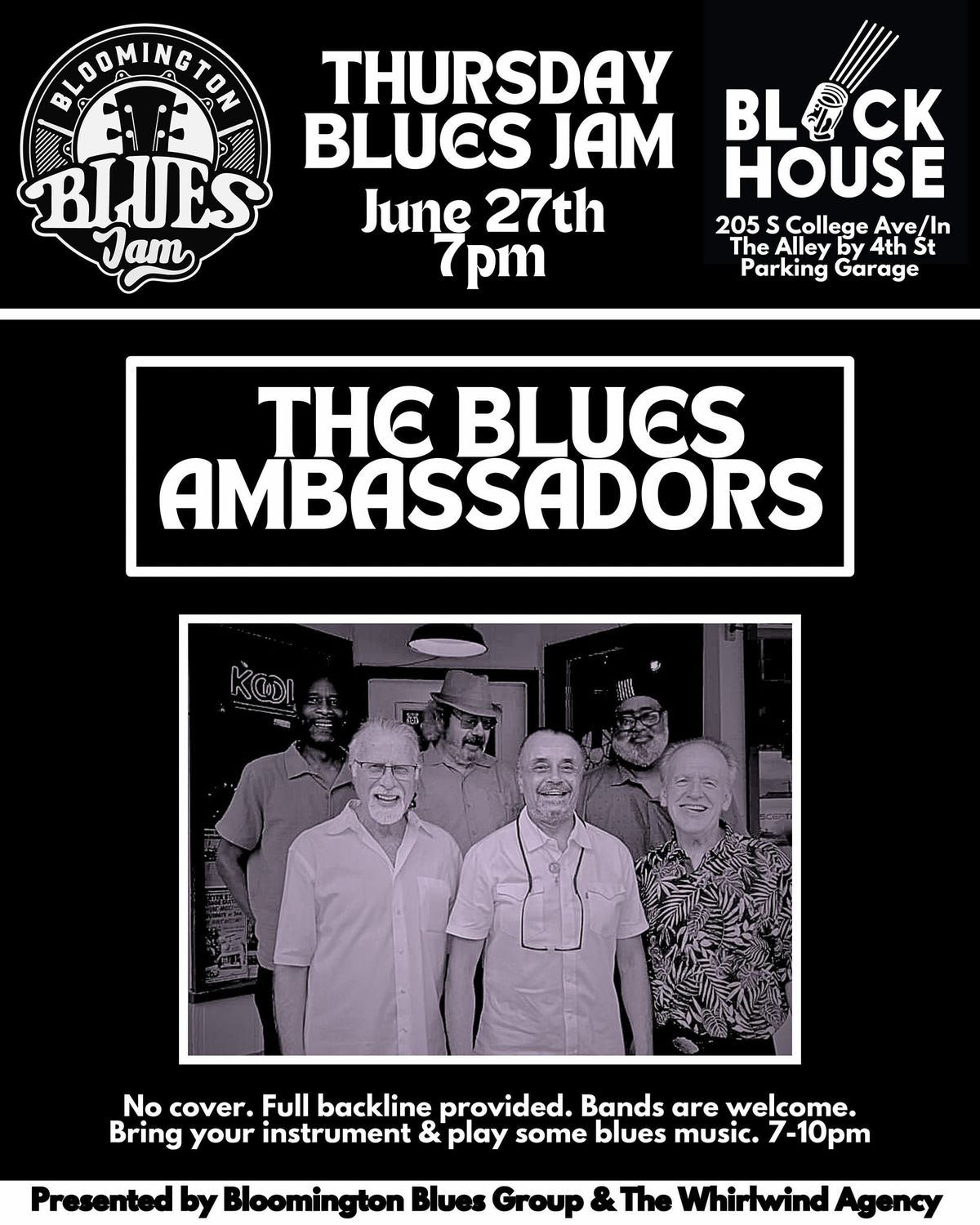 The Blues Ambassadors - Bloomington Blues Jam - Blockhouse Bar - Thursday 06\/27