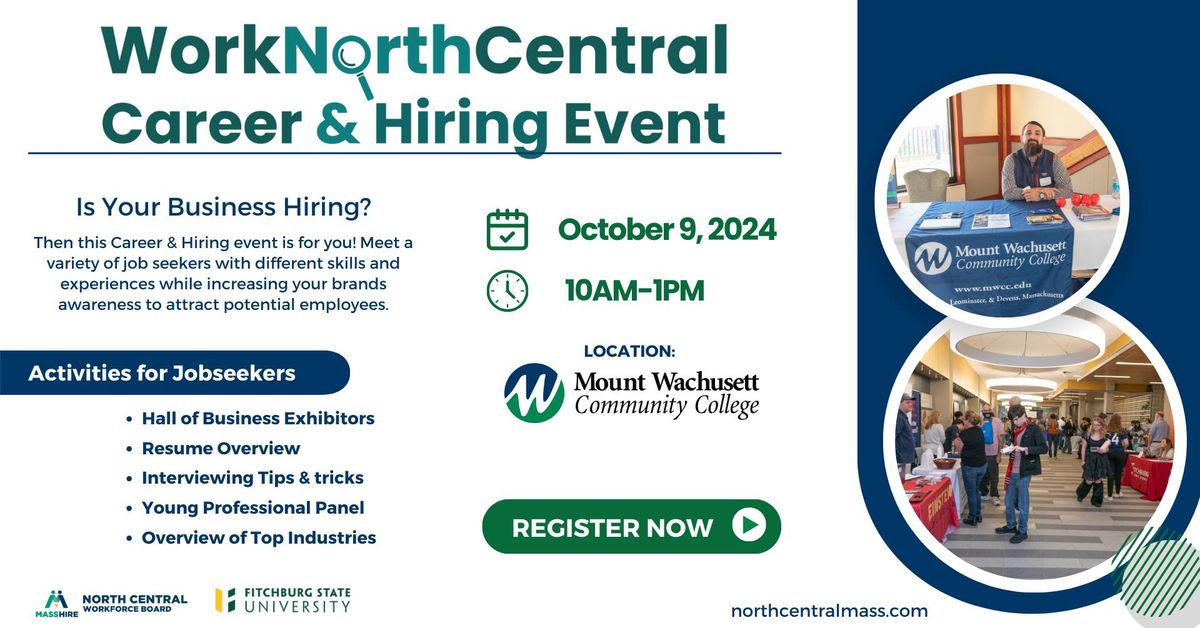 Work North Central Massachusetts Career & Hiring Event!