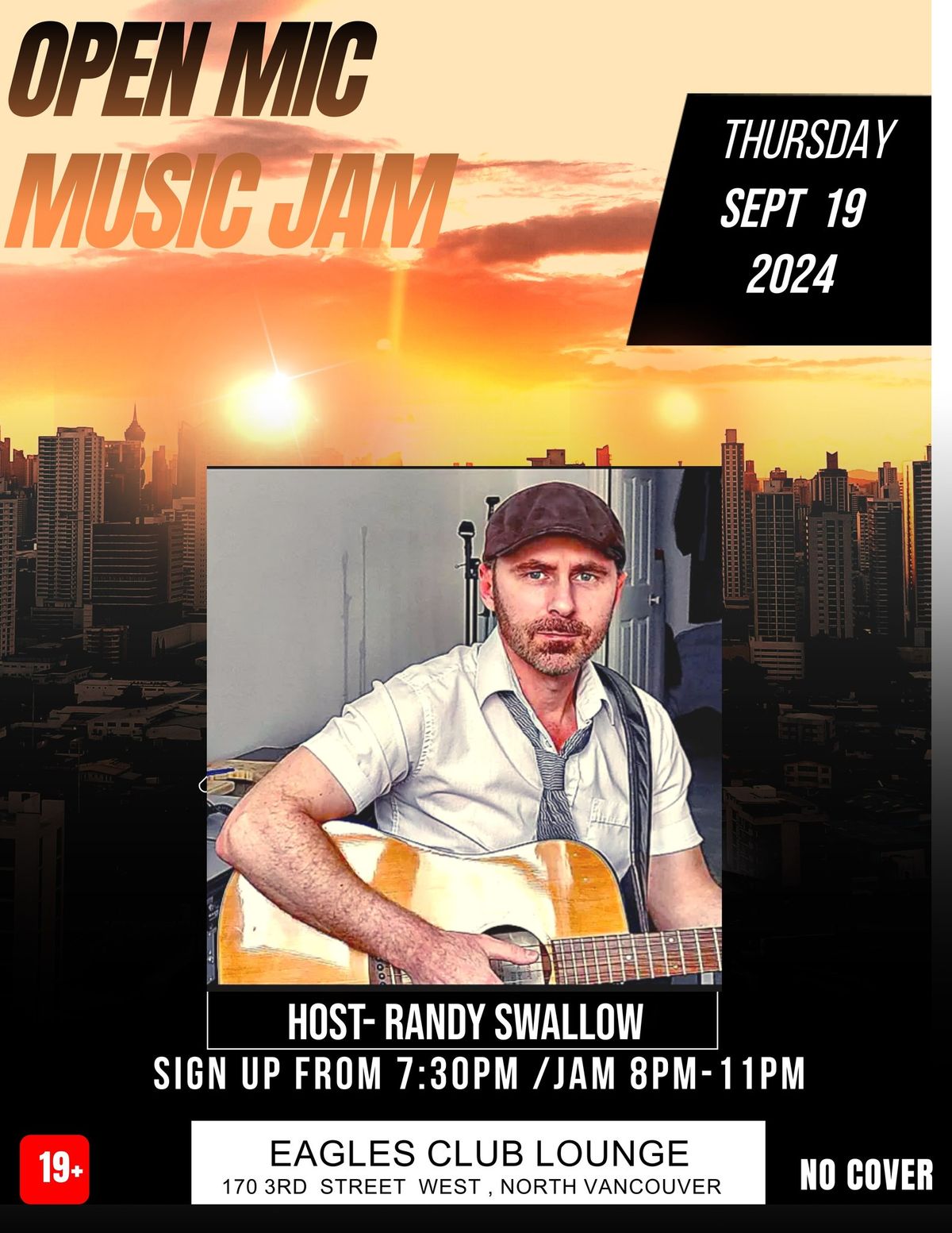 Open Mic Music Jam with host Randy Swallow