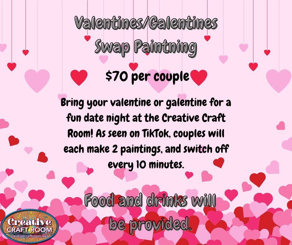 Valentines Date Night Swap Painting