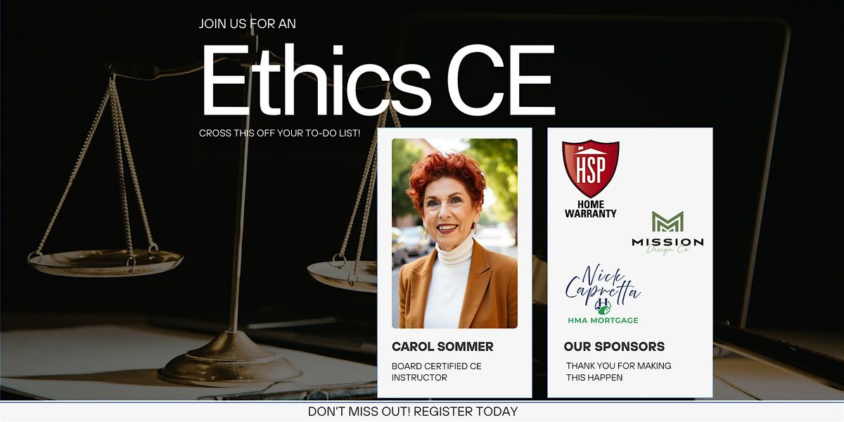 Ethics Continuing Ed! Knock this off your to-do list!