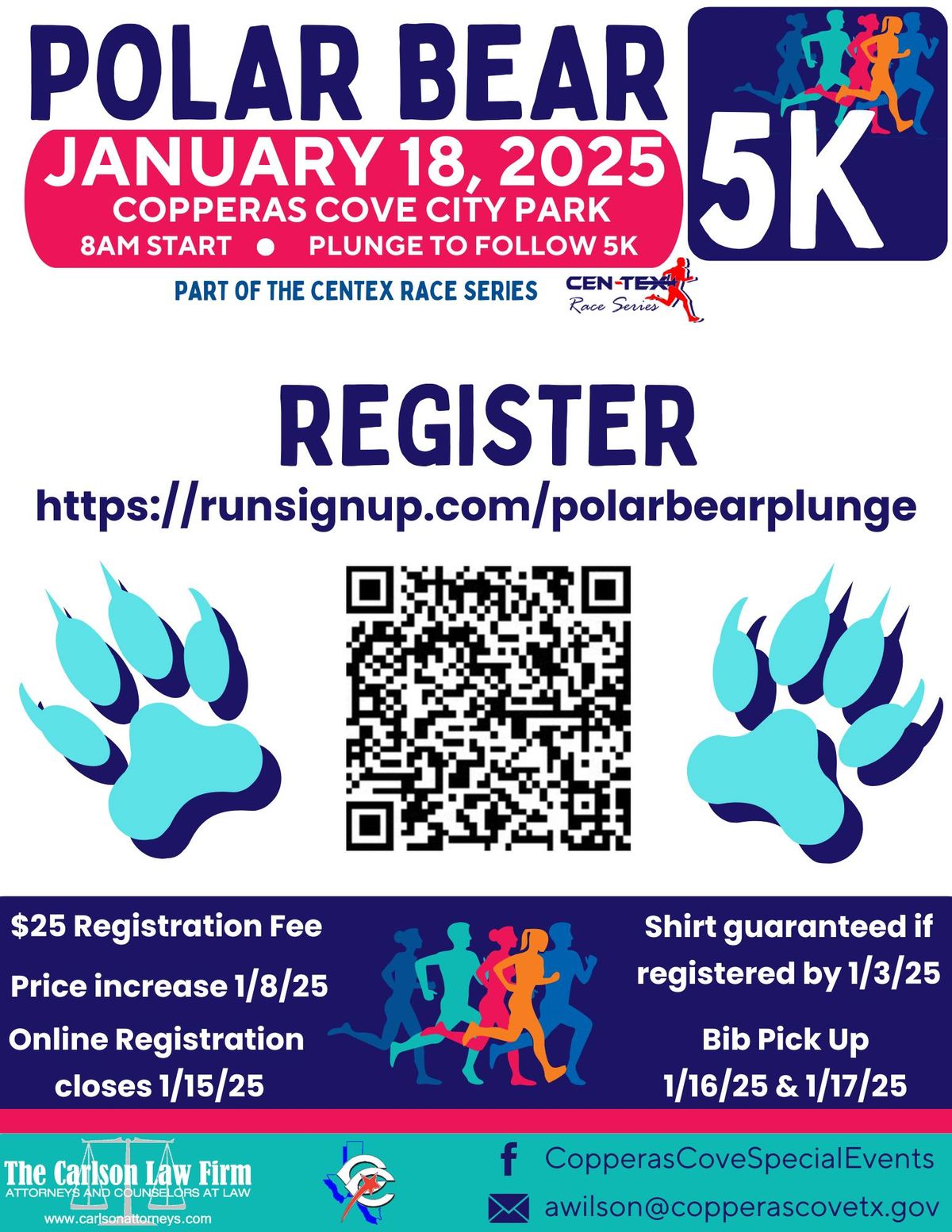 2025 Copperas Cove Polar Bear 5K and Plunge