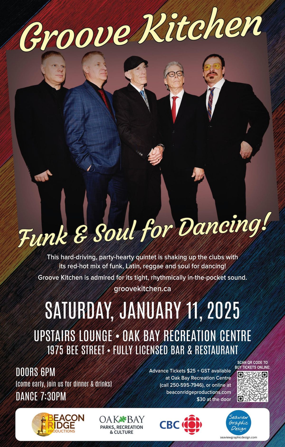 Groove Kitchen Party at Oak Bay Rec Upstairs Lounge