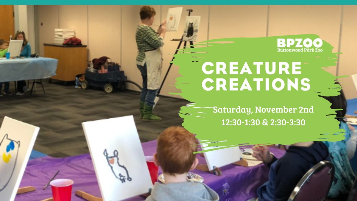 Creature Creations - Bison Painting (Ages 3+)!