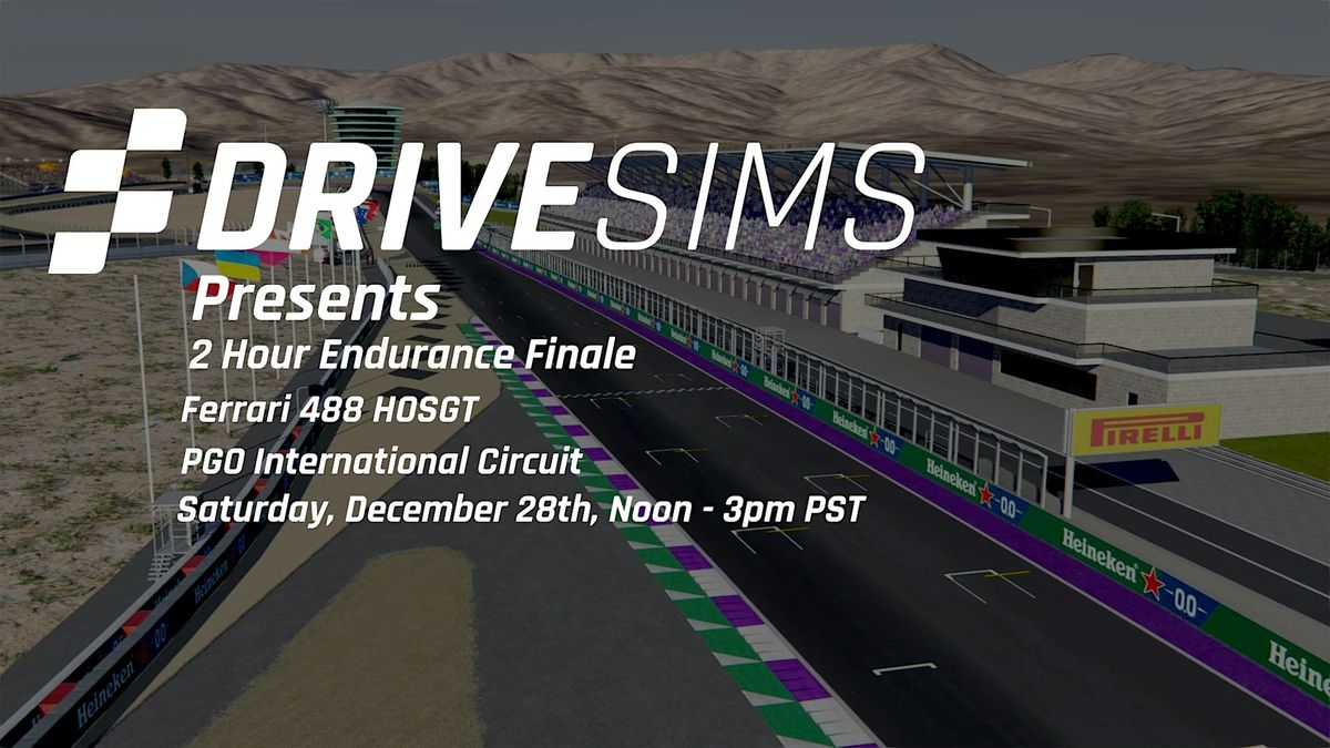 Drivesims 2 Hr Sim Racing Endurance Finale